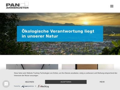 Website von PAN+ARMBRUSTER GmbH