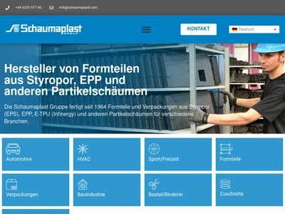 Website von Schaumaplast GmbH & Co. KG