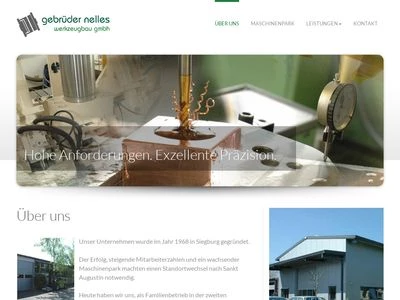 Website von Gebrüder Nelles Werkzeugbau GmbH