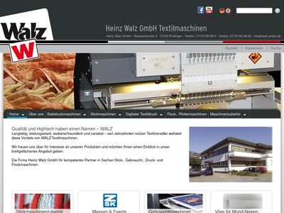 Website von Heinz Walz GmbH