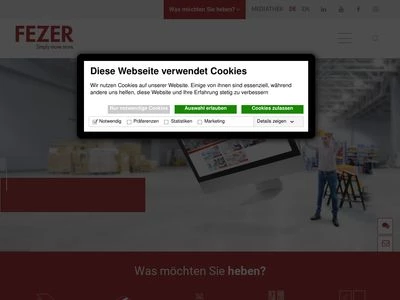 Website von Albert Fezer Maschinenfabrik GmbH