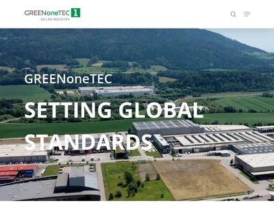 Website von GREENoneTEC Solarindustrie GmbH