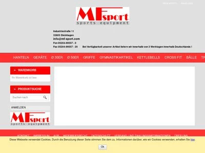 Website von MF-sport GmbH