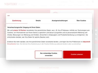 Website von VENTZKI GmbH