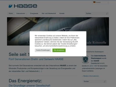 Website von HAASE Gesellschaft m.b.H.