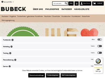 Website von R. Bubeck & Sohn GmbH