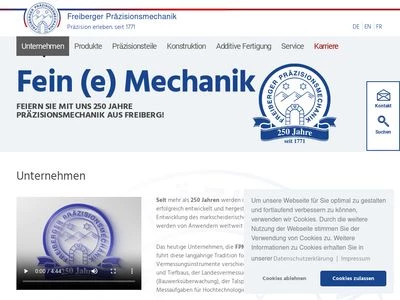 Website von FPM Holding GmbH