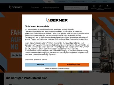 Website von Albert Berner Deutschland GmbH