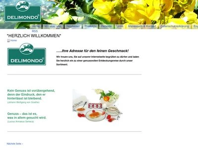 Website von Delimondo Handels GmbH & Co. KG