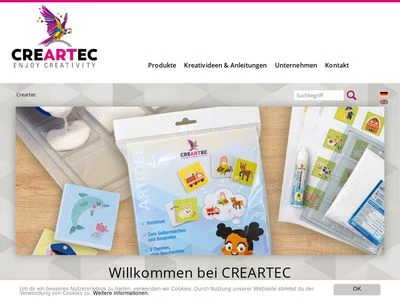 Website von CREARTEC trend-design-gmbh