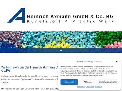 Website von Heinrich Axmann GmbH & Co.KG