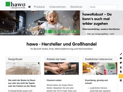 Website von hawo GmbH