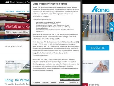 Website von Vink König Deutschland GmbH