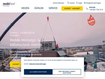 Website von mobiheat GmbH