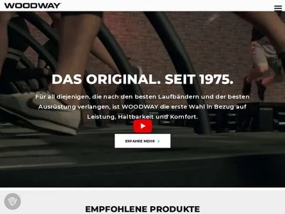 Website von WOODWAY GmbH