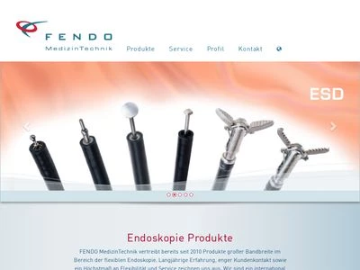 Website von FENDO MedizinTechnik e. K.