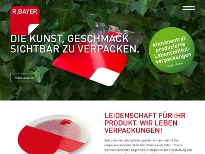 Website von Rolf Bayer Vacuumverpackung GmbH
