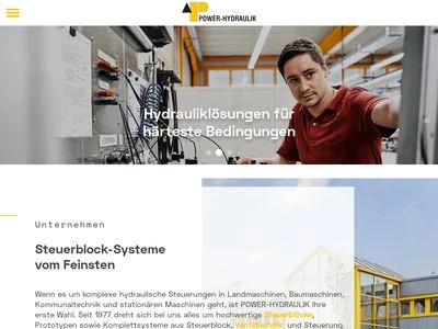 Website von POWER-HYDRAULIK GmbH