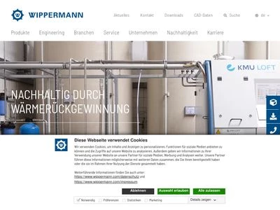 Website von Wippermann junior GmbH