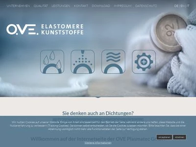 Website von OVE Plasmatec GmbH