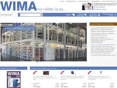 Website von WIMA Dröghoff-Boudon GmbH