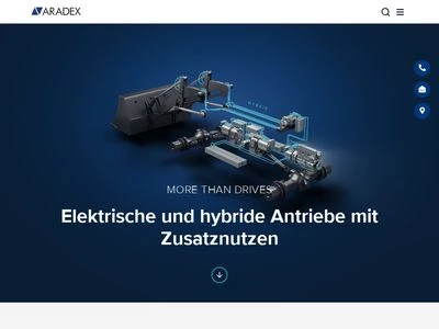 Website von ARADEX AG