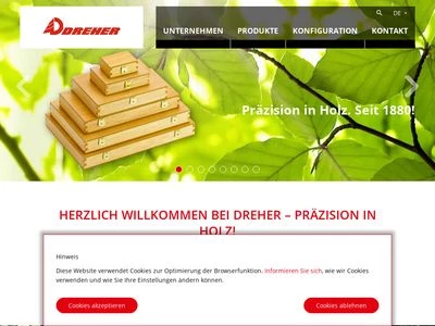 Website von Elmar Dreher GmbH Holzerzeugnisse