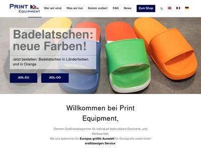 Website von Print Equipment GmbH & Co. KG