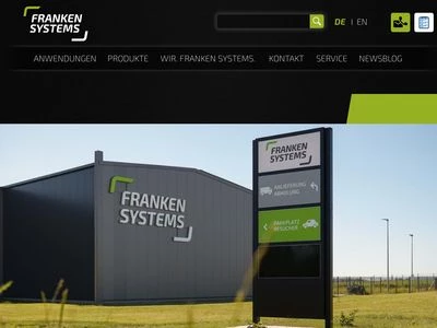 Website von FRANKEN-Systems GmbH