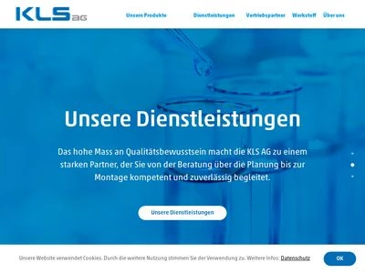 Website von KLS AG