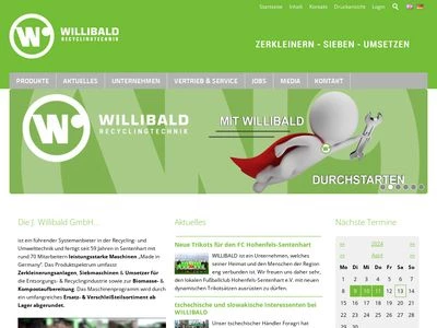 Website von J. Willibald GmbH