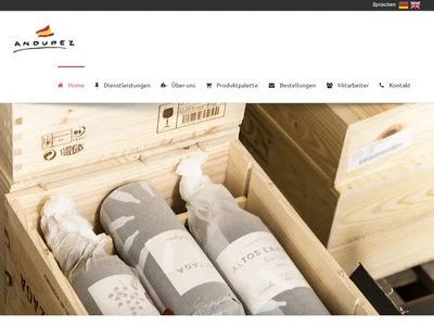 Website von Andu-Pez Lebensmittel GmbH