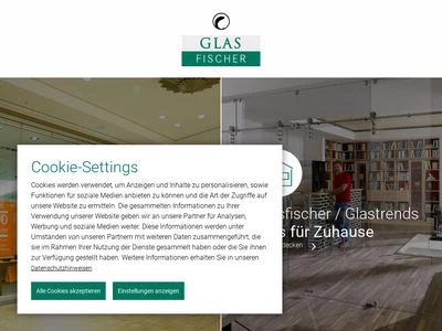 Website von GLASFISCHER GLASTECHNIK GmbH