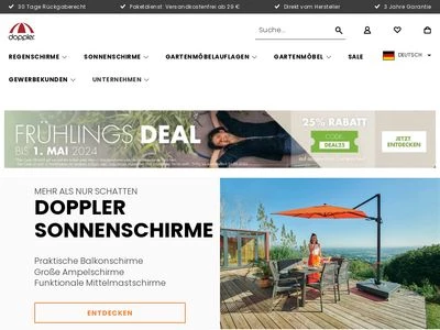 Website von doppler E. Doppler & Co GmbH