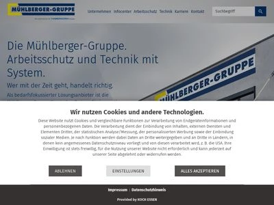 Website von Mühlberger GmbH
