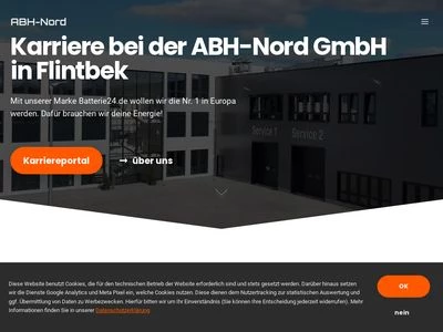 Website von ABH-Nord GmbH
