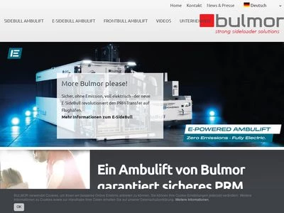 Website von BULMOR airground technologies GmbH