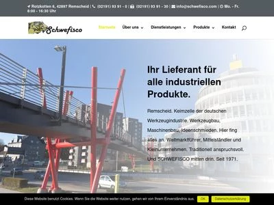 Website von Schwefisco Betriebstechnik GmbH