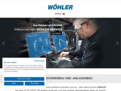 Website von Wöhler Brush Tech GmbH
