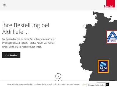 Website von hecht international GmbH