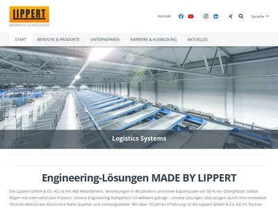 Website von Lippert GmbH & Co. KG