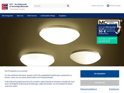 Website von ETT Marketing GmbH
