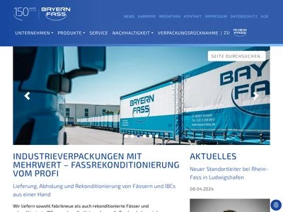 Website von Bayern-Fass GmbH