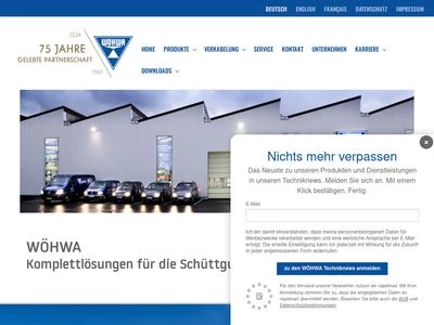 Website von WÖHWA Waagenbau GmbH