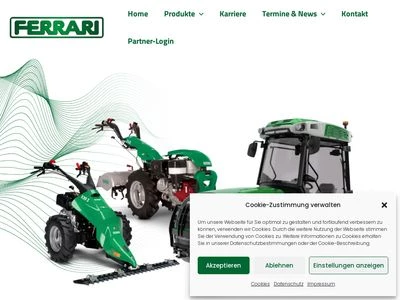 Website von Motorgeräte- und Kleintraktoren-Vertrieb
