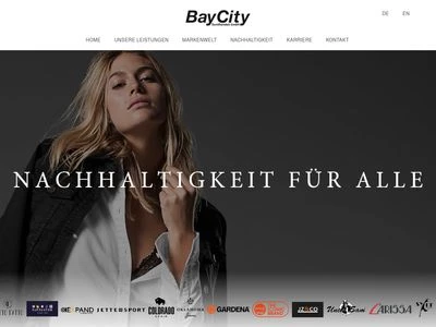 Website von Bay City Textilhandels GmbH