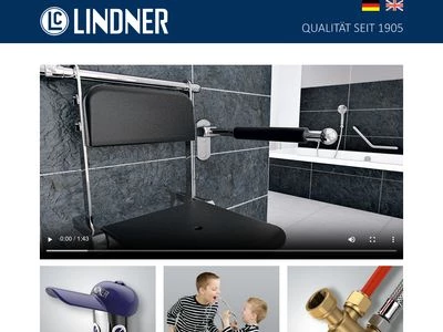 Website von Lindner Armaturen GmbH