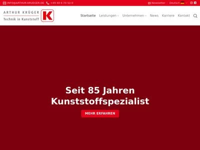 Website von Arthur Krüger GmbH