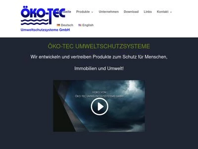 Website von ÖKO-TEC Umweltschutzsysteme GmbH