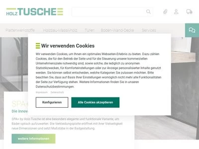 Website von Holz Tusche GmbH und Co. KG